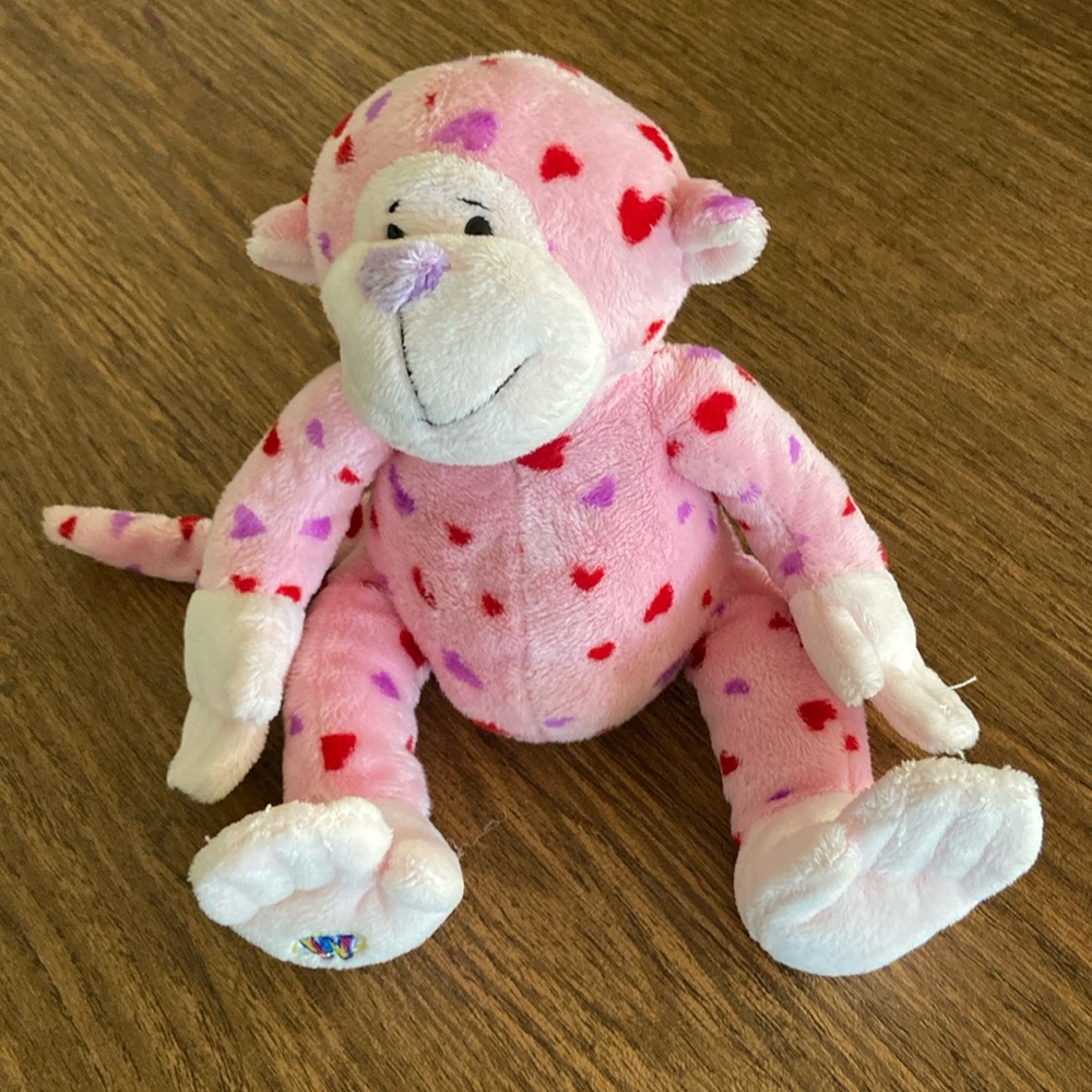 GANZ WEBKINZ LOVE MONKEY PLUSH TOY